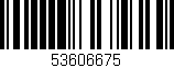 Código de barras (EAN, GTIN, SKU, ISBN): '53606675'