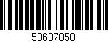 Código de barras (EAN, GTIN, SKU, ISBN): '53607058'