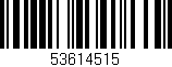 Código de barras (EAN, GTIN, SKU, ISBN): '53614515'