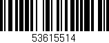 Código de barras (EAN, GTIN, SKU, ISBN): '53615514'