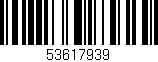Código de barras (EAN, GTIN, SKU, ISBN): '53617939'