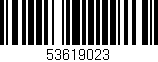 Código de barras (EAN, GTIN, SKU, ISBN): '53619023'