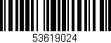 Código de barras (EAN, GTIN, SKU, ISBN): '53619024'