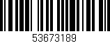 Código de barras (EAN, GTIN, SKU, ISBN): '53673189'