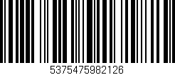 Código de barras (EAN, GTIN, SKU, ISBN): '5375475982126'