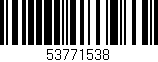 Código de barras (EAN, GTIN, SKU, ISBN): '53771538'
