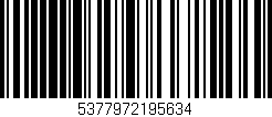 Código de barras (EAN, GTIN, SKU, ISBN): '5377972195634'