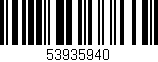 Código de barras (EAN, GTIN, SKU, ISBN): '53935940'