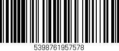 Código de barras (EAN, GTIN, SKU, ISBN): '5398761957578'