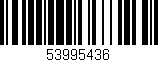 Código de barras (EAN, GTIN, SKU, ISBN): '53995436'
