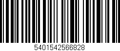 Código de barras (EAN, GTIN, SKU, ISBN): '5401542566828'
