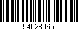 Código de barras (EAN, GTIN, SKU, ISBN): '54028065'