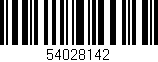 Código de barras (EAN, GTIN, SKU, ISBN): '54028142'