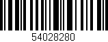 Código de barras (EAN, GTIN, SKU, ISBN): '54028280'
