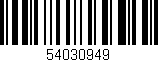 Código de barras (EAN, GTIN, SKU, ISBN): '54030949'