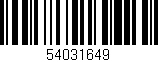 Código de barras (EAN, GTIN, SKU, ISBN): '54031649'