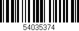 Código de barras (EAN, GTIN, SKU, ISBN): '54035374'