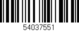 Código de barras (EAN, GTIN, SKU, ISBN): '54037551'