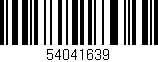 Código de barras (EAN, GTIN, SKU, ISBN): '54041639'