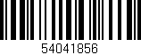 Código de barras (EAN, GTIN, SKU, ISBN): '54041856'