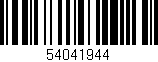 Código de barras (EAN, GTIN, SKU, ISBN): '54041944'