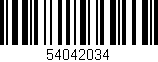 Código de barras (EAN, GTIN, SKU, ISBN): '54042034'