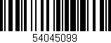 Código de barras (EAN, GTIN, SKU, ISBN): '54045099'