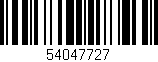 Código de barras (EAN, GTIN, SKU, ISBN): '54047727'