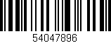 Código de barras (EAN, GTIN, SKU, ISBN): '54047896'