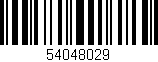 Código de barras (EAN, GTIN, SKU, ISBN): '54048029'