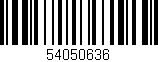 Código de barras (EAN, GTIN, SKU, ISBN): '54050636'