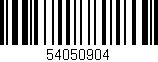 Código de barras (EAN, GTIN, SKU, ISBN): '54050904'
