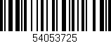 Código de barras (EAN, GTIN, SKU, ISBN): '54053725'