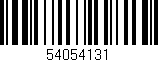 Código de barras (EAN, GTIN, SKU, ISBN): '54054131'