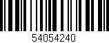 Código de barras (EAN, GTIN, SKU, ISBN): '54054240'