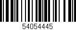 Código de barras (EAN, GTIN, SKU, ISBN): '54054445'