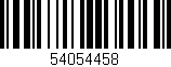 Código de barras (EAN, GTIN, SKU, ISBN): '54054458'