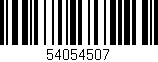 Código de barras (EAN, GTIN, SKU, ISBN): '54054507'