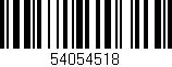 Código de barras (EAN, GTIN, SKU, ISBN): '54054518'