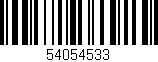 Código de barras (EAN, GTIN, SKU, ISBN): '54054533'