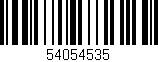 Código de barras (EAN, GTIN, SKU, ISBN): '54054535'