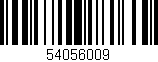 Código de barras (EAN, GTIN, SKU, ISBN): '54056009'
