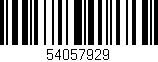 Código de barras (EAN, GTIN, SKU, ISBN): '54057929'