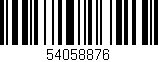 Código de barras (EAN, GTIN, SKU, ISBN): '54058876'