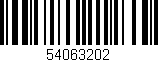 Código de barras (EAN, GTIN, SKU, ISBN): '54063202'