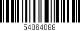 Código de barras (EAN, GTIN, SKU, ISBN): '54064088'