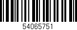 Código de barras (EAN, GTIN, SKU, ISBN): '54065751'