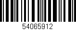 Código de barras (EAN, GTIN, SKU, ISBN): '54065912'