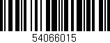 Código de barras (EAN, GTIN, SKU, ISBN): '54066015'