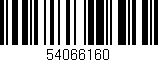 Código de barras (EAN, GTIN, SKU, ISBN): '54066160'